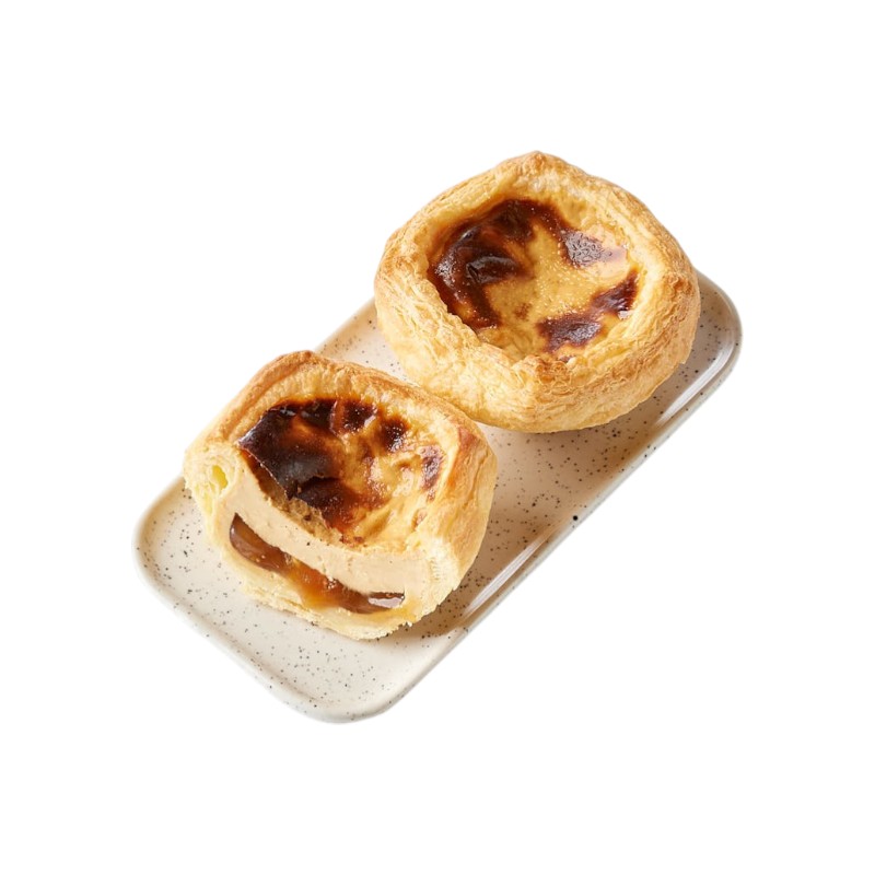 Brown sugar egg tart, , large