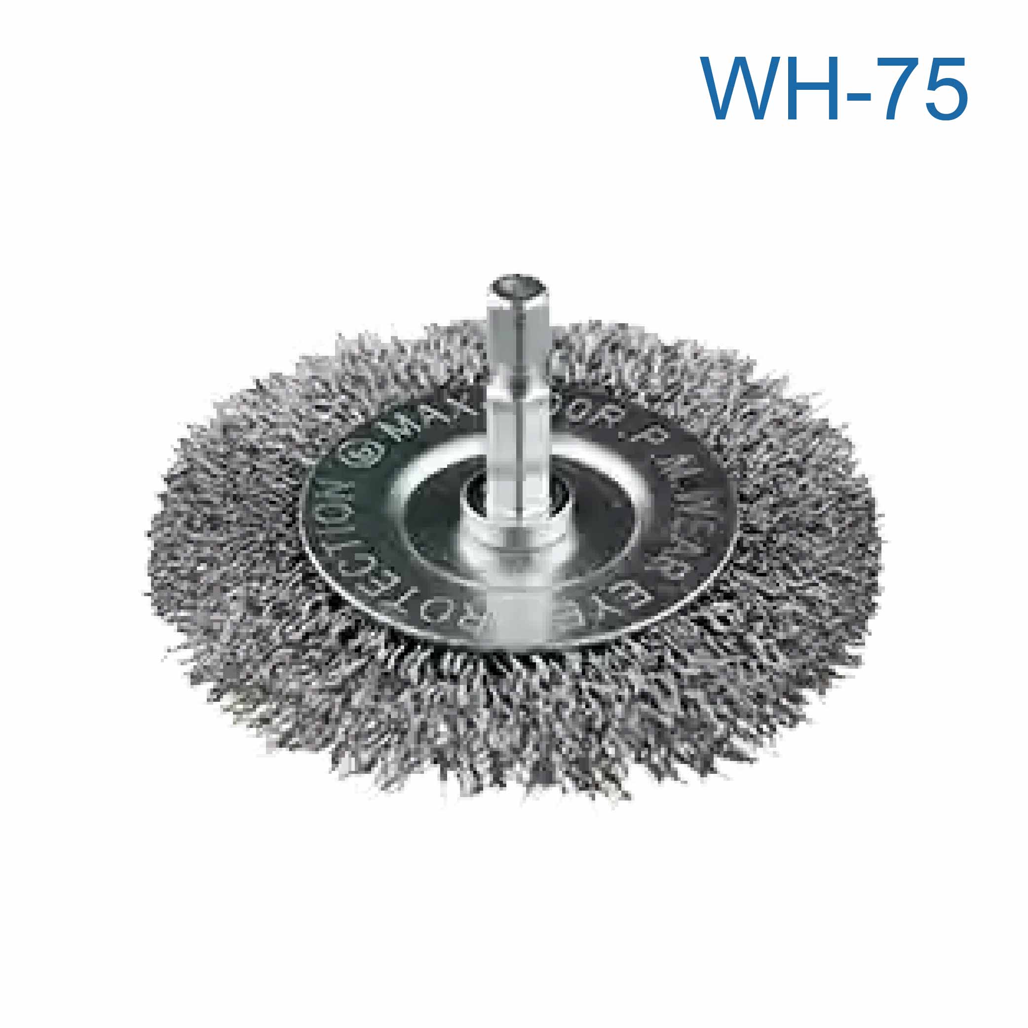 鉅玉經典｜Hexagonal handle wire brush, flat type with handle WH-75, , large