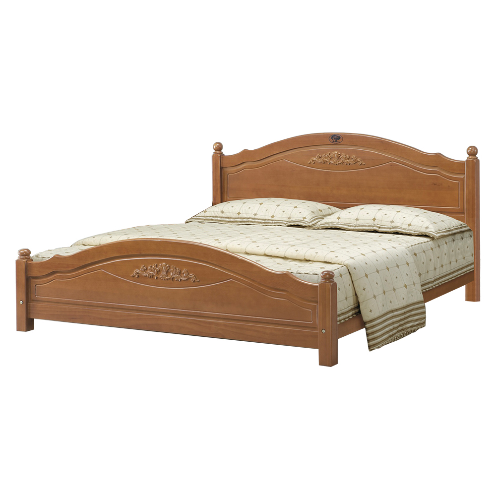 【唯熙傢俱】貝塔柚木色6尺雙人床