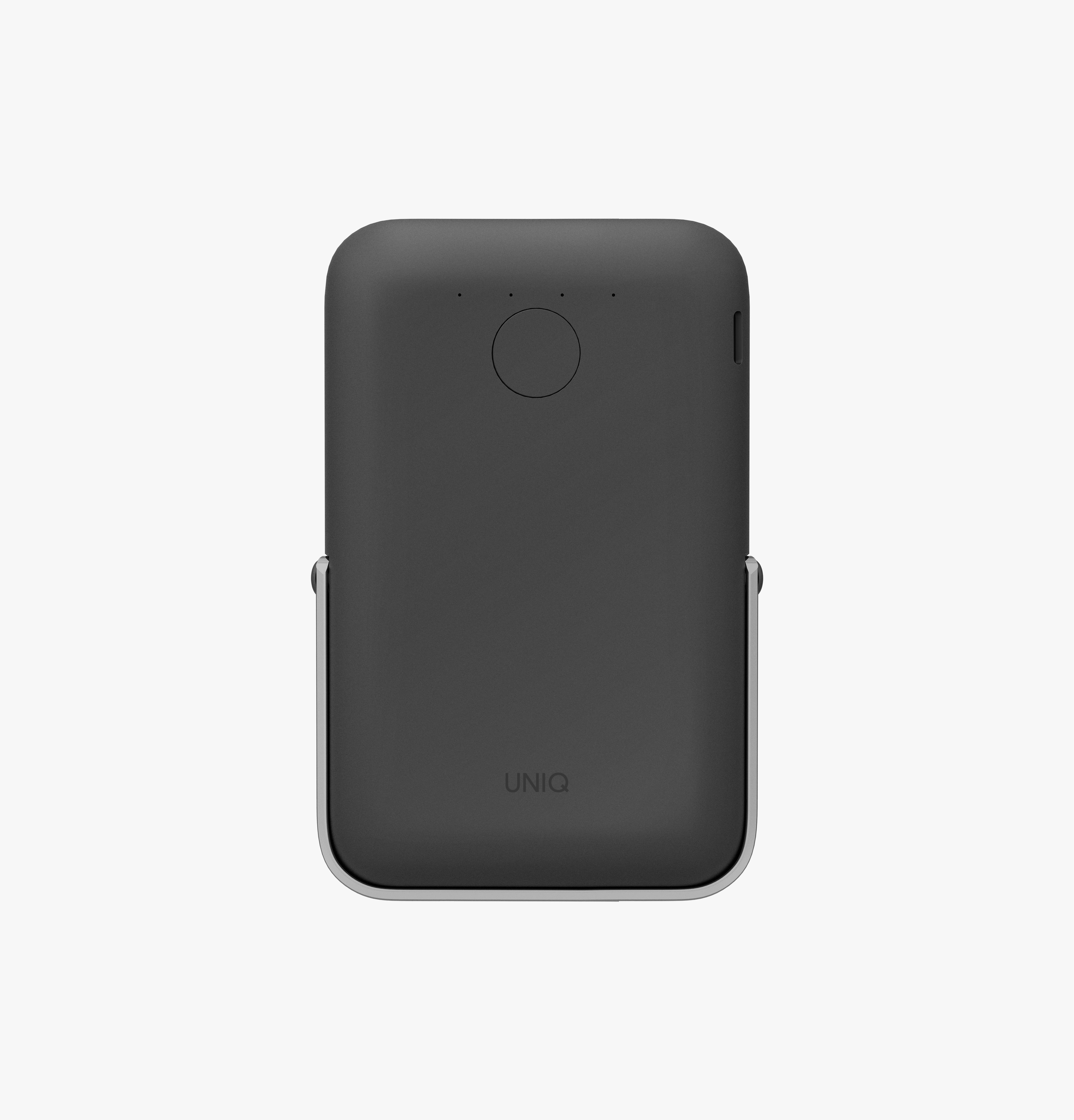 [亞瑟3C] UNIQ 新加坡 Hoveo 5000mAh 20W支架款磁吸行動電源 支援磁吸-灰色 (盒損福利品), , large