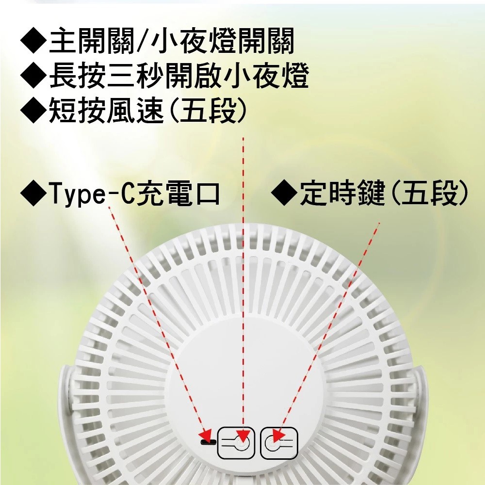 SUPAFINE 8” 3-in-1 Desk/Clip/Wall USB Fan HFB-S0007, , large