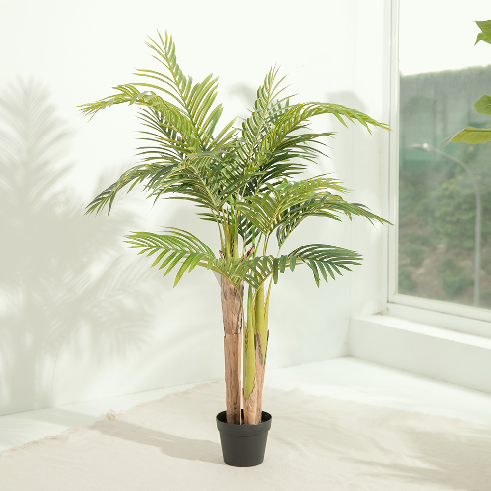 【YU Living】仿真棕櫚樹綠色植物盆栽-140CM, , large