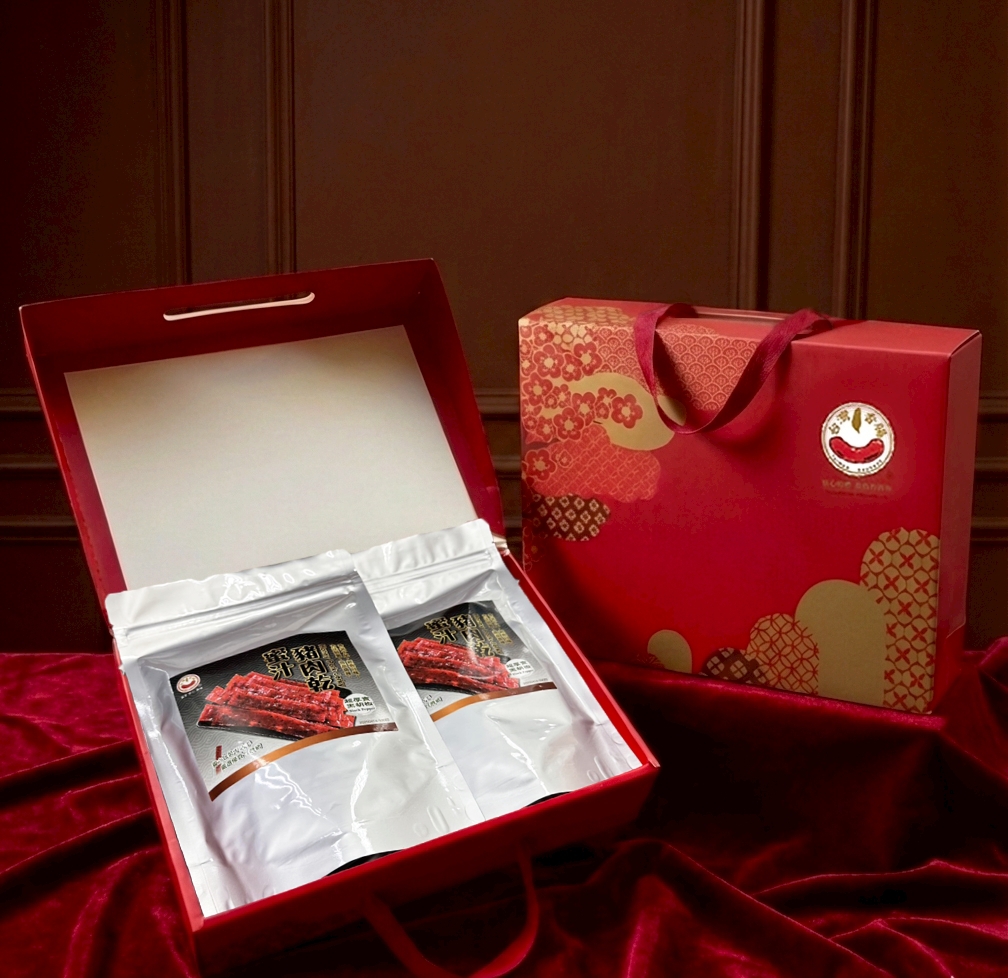 【台灣香腸食品】蜜汁豬肉乾70g 2件組 禮盒(口味任選), , large