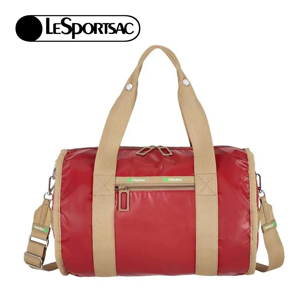 |快速出貨|Lesportsac Duffle Roll Bag 50周年復刻版復古圓桶包/ 亮酒紅, , large