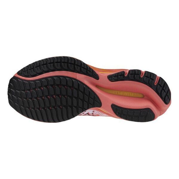 Mizuno Wave Rider 27 女 慢跑鞋 運動 路跑 一般型 緩震 美津濃 白橘 [J1GD230371], , large