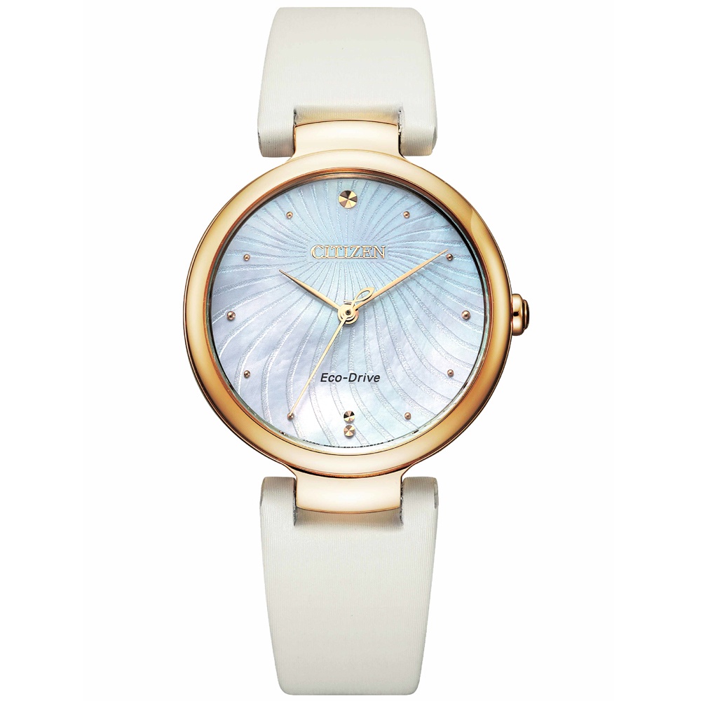 CITIZEN 星辰 L系列限量光動能海浪女錶 EM0853-22D