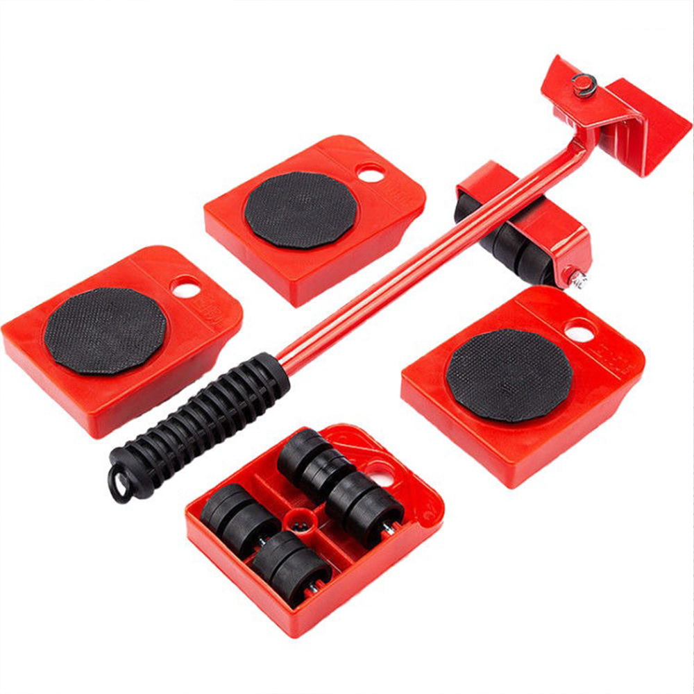 Multifunctional Moving Tool Set (5 Pieces): Heavy Item Mover, Furniture Moving Pad, Casters, Moving Tool, Labor-Saving Moving Tool, Transporter