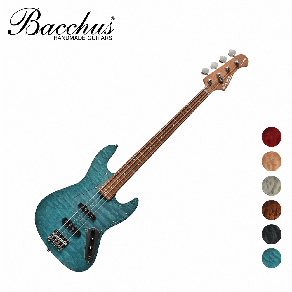 Bacchus WL4-QM RSM/M Bass 烤楓木琴頸 電貝斯 多色款【敦煌樂器】, , large