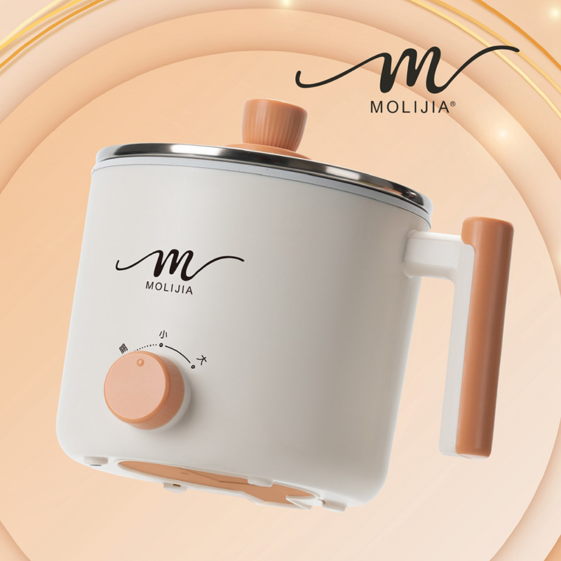 【MOLIJIA】1.8L-M28 Double-Layer Anti-Scalding Non-Stick Fast Cooking Pot- Simple White, , large