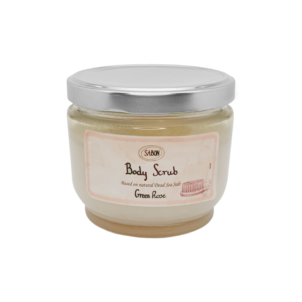 【SABON】以色列綠玫瑰身體磨砂膏 600g 附木勺, , large