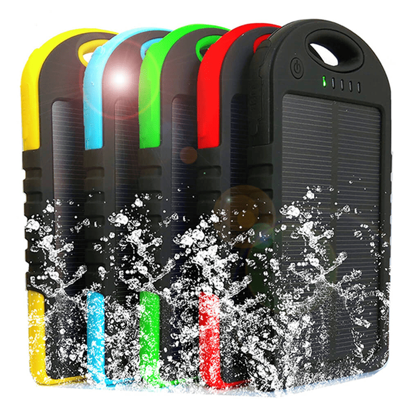 【iSOLAR】5000mAh Solar Waterproof Power Bank, , large