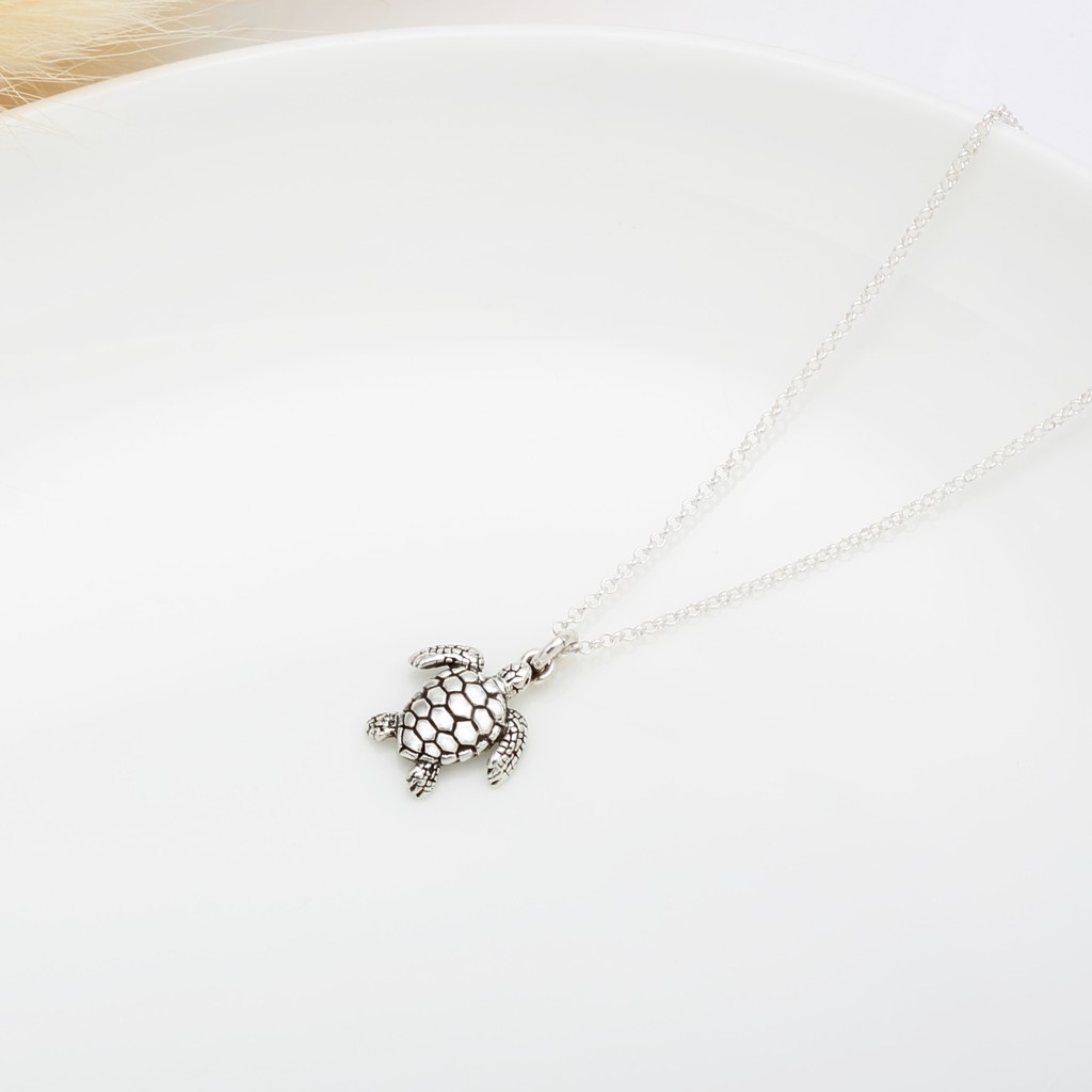 【Angel & Me】Sea Turtle s925 sterling silver necklace Christmas Birthday gift, , large