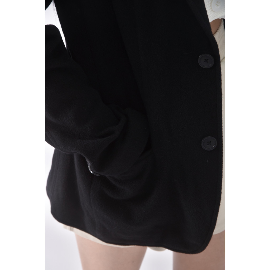 (2XL) lativ質感黑色外套二手衣, , large