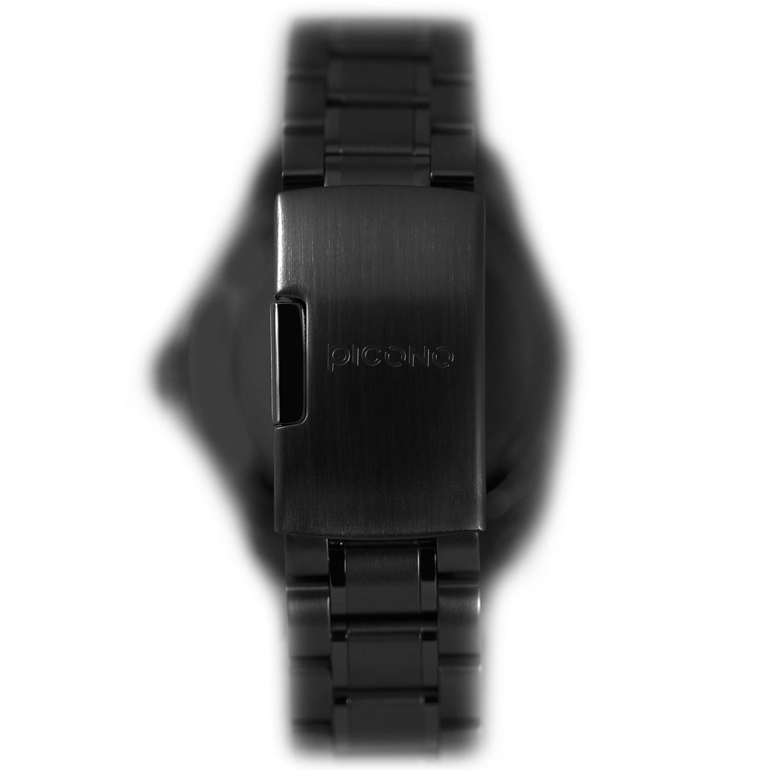 【PICONO】NO.91 collection minimalist fashion watch- Black / Stainless steel NO-9101, , large