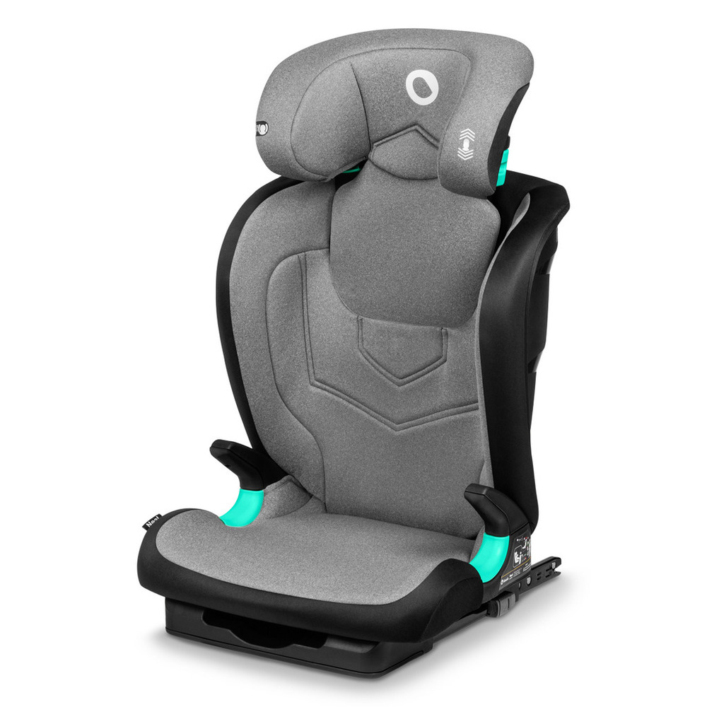 【Lionelo】3~12歲ISOFIX成長型輔助汽座 Neal 岩石灰  (ISOFIX/安全帶兩用 成長座椅 R129 I-size), , large