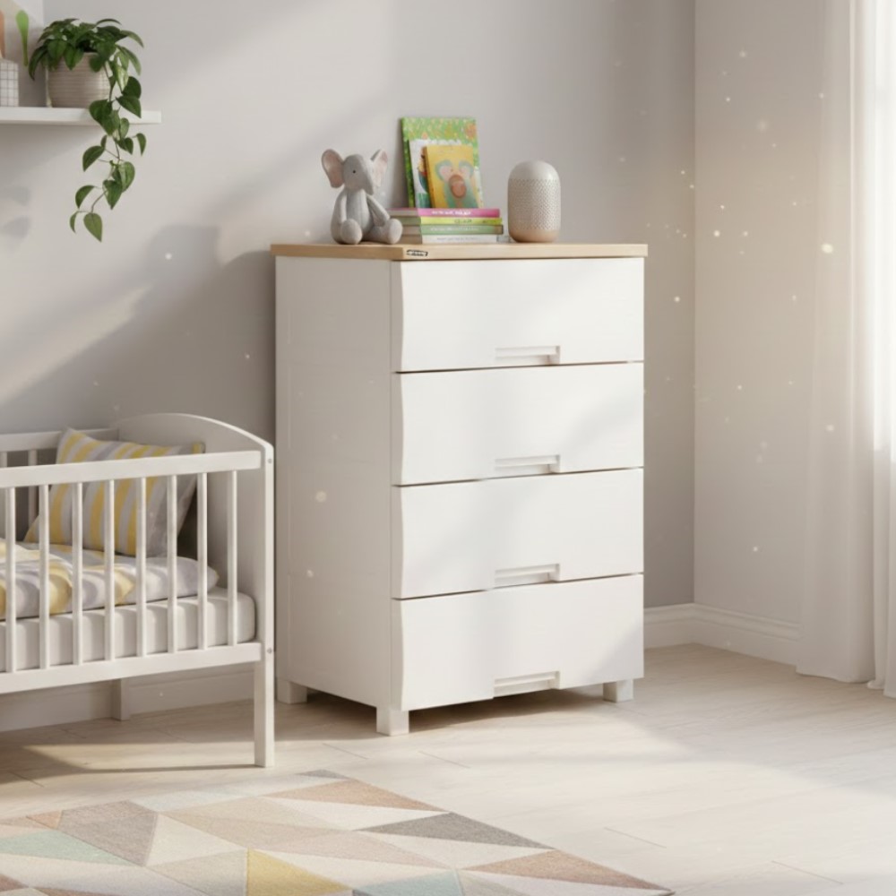 【AOTTO】58面寬木質頂板四層抽屜收納櫃(AC-2204)