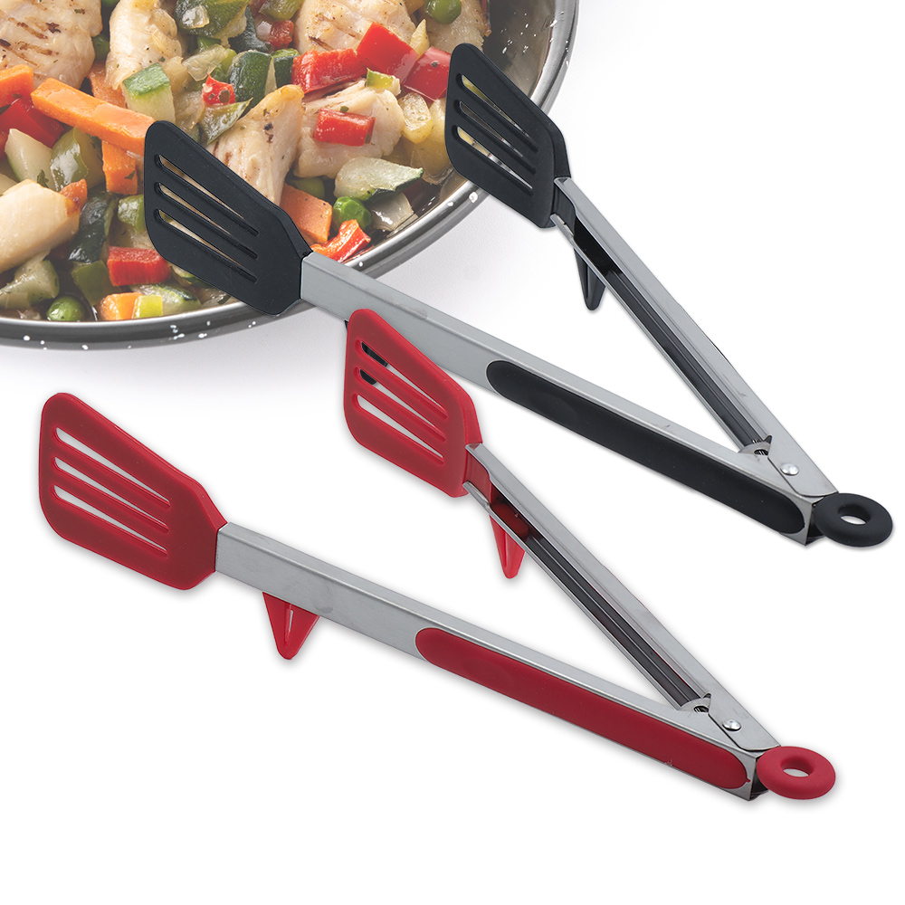 雅緻可立式矽膠鏟夾-33cm-4支, , large