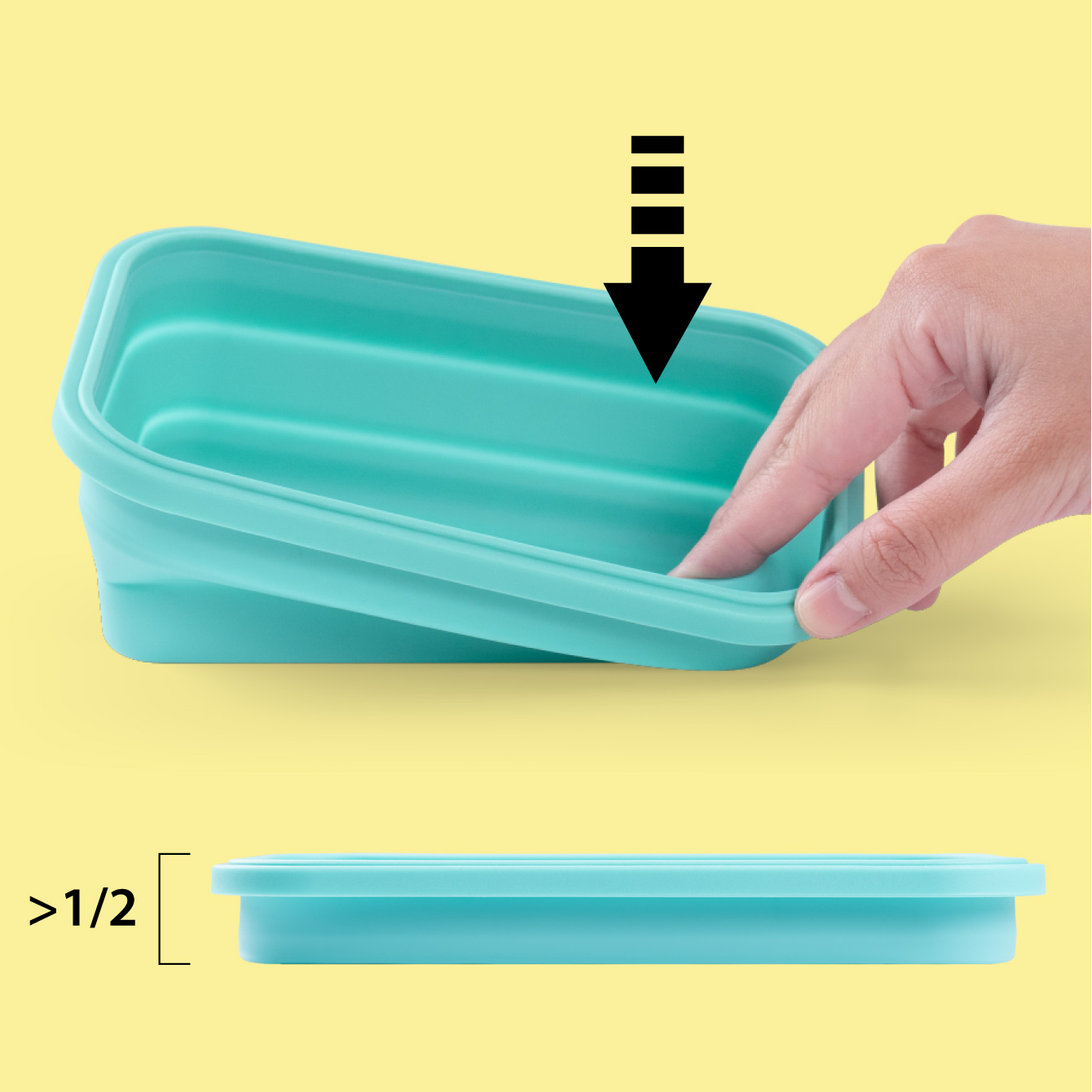 Silicone Foldable Food Container-EEV-8, , large