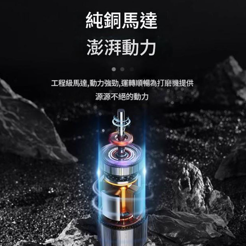 5吋圓砂機5節1電1充含1片砂紙, , large