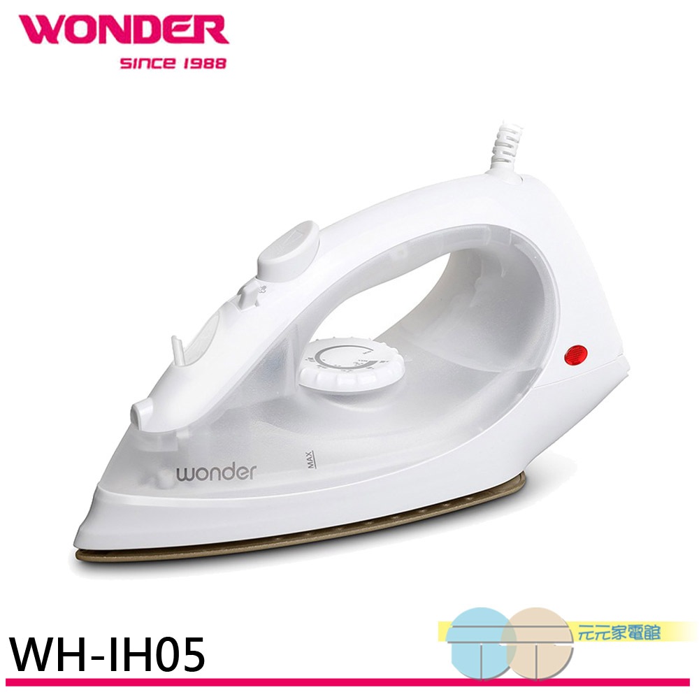 WONDER Ceramic Plate Steam Iron WH-IH05, , large