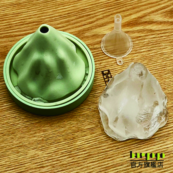 [巴果果]立體山形制冰格 威士忌慢融冰 造型冰塊模具  雪山造型制冰盒 大顆慢融冰球 調酒專用  山峰立體冰模 高質感酒用冰塊 矽膠制冰格SIC-LSJI01-G, , large
