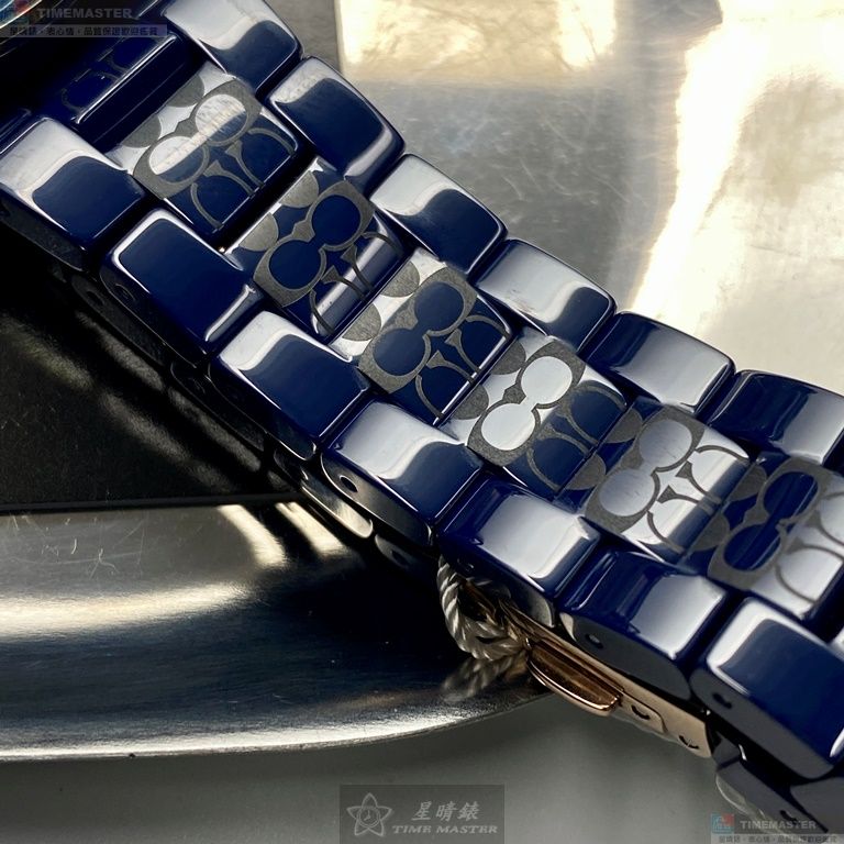 [星晴錶業]COACH手錶,38mm,CH00106寶藍色錶面寶藍錶殼寶藍陶瓷錶帶款, , large