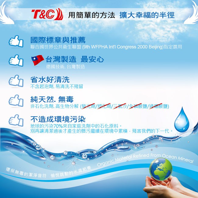 【T&C】海洋元素系列煥彩賦活潔顏乳350克, , large