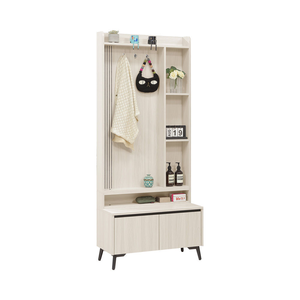 【Homelike】 喜家居2.7尺玄關置物鞋櫃(2542), , large