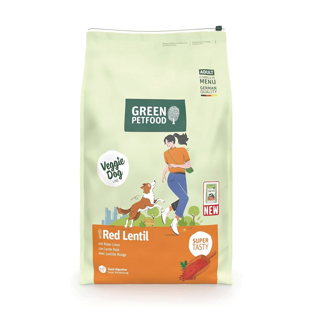 【倆寶貝精品館】Green Petfood 德國綠自然 機能素食 紅扁豆 無麩質低敏成犬飼料10KG, , large