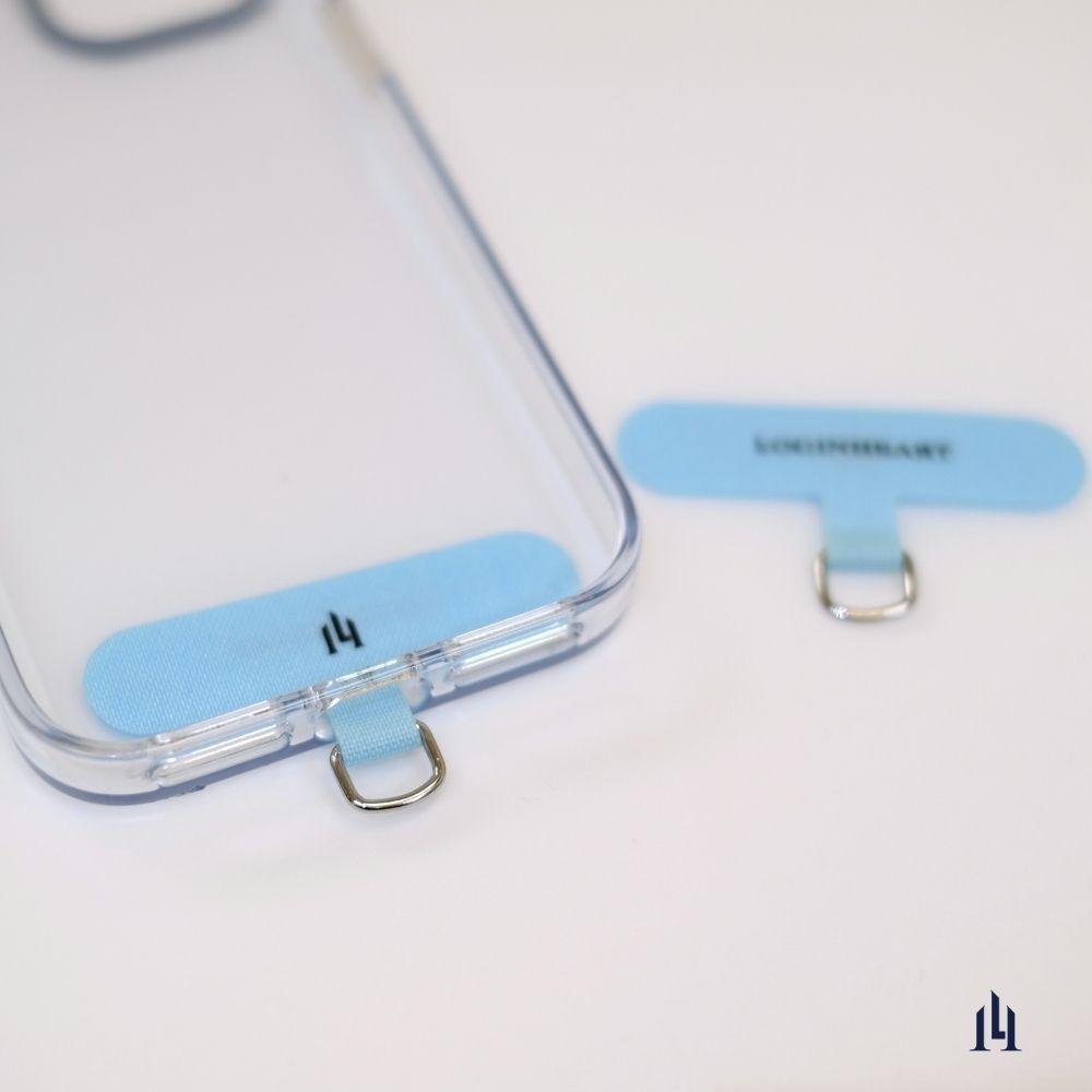 [LOGINHEART]天青藍．手機夾片．墊片．掛繩片 Strap Adapter, , large