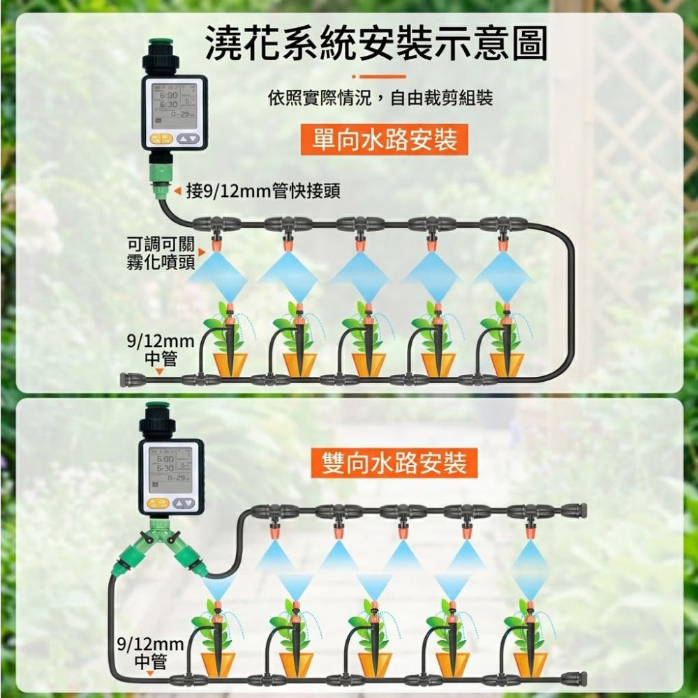 Rain sensor timer automatic irrigation device &ndash; black Chinese standard version, , large