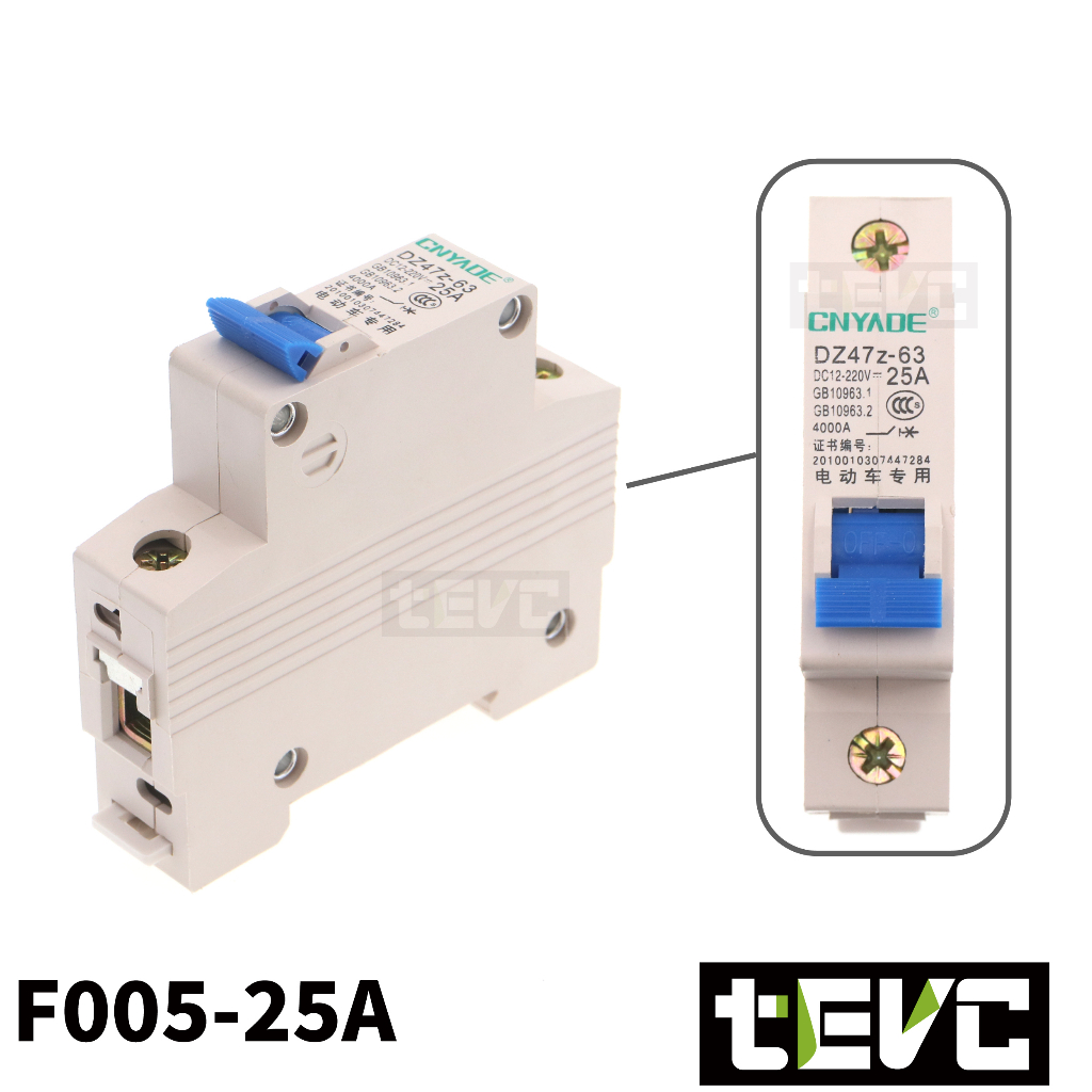 《tevc》F005 DC無熔絲 1P 直流 空氣開關  50A, , large