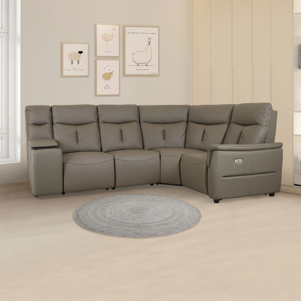 【Homelike】 喜家居8.8尺轉角L型單電動沙發(2367), , large