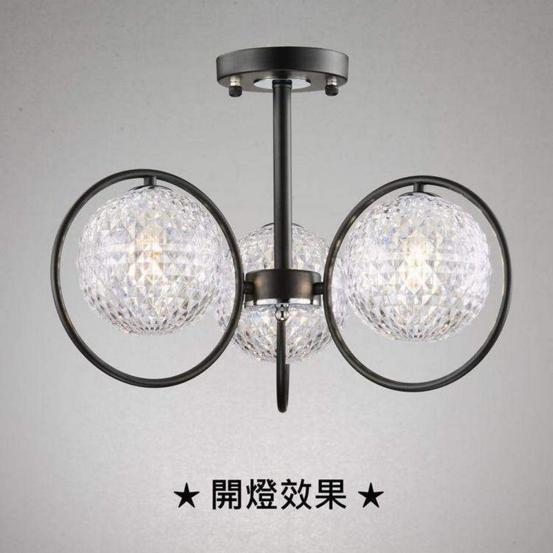 [Honey Comb]外銷產品鄉村風半吸頂燈(KC8510-3C), , large