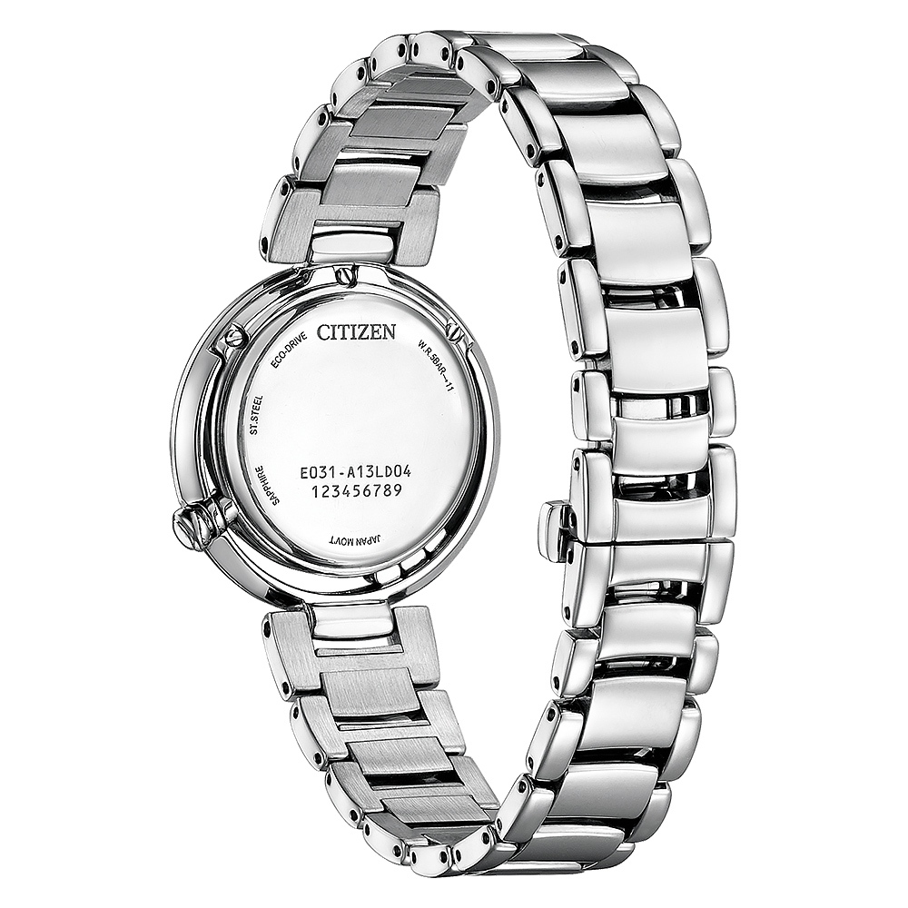 CITIZEN 星辰 L系列 鑽石花朵光動能女錶 EM1110-81N, , large