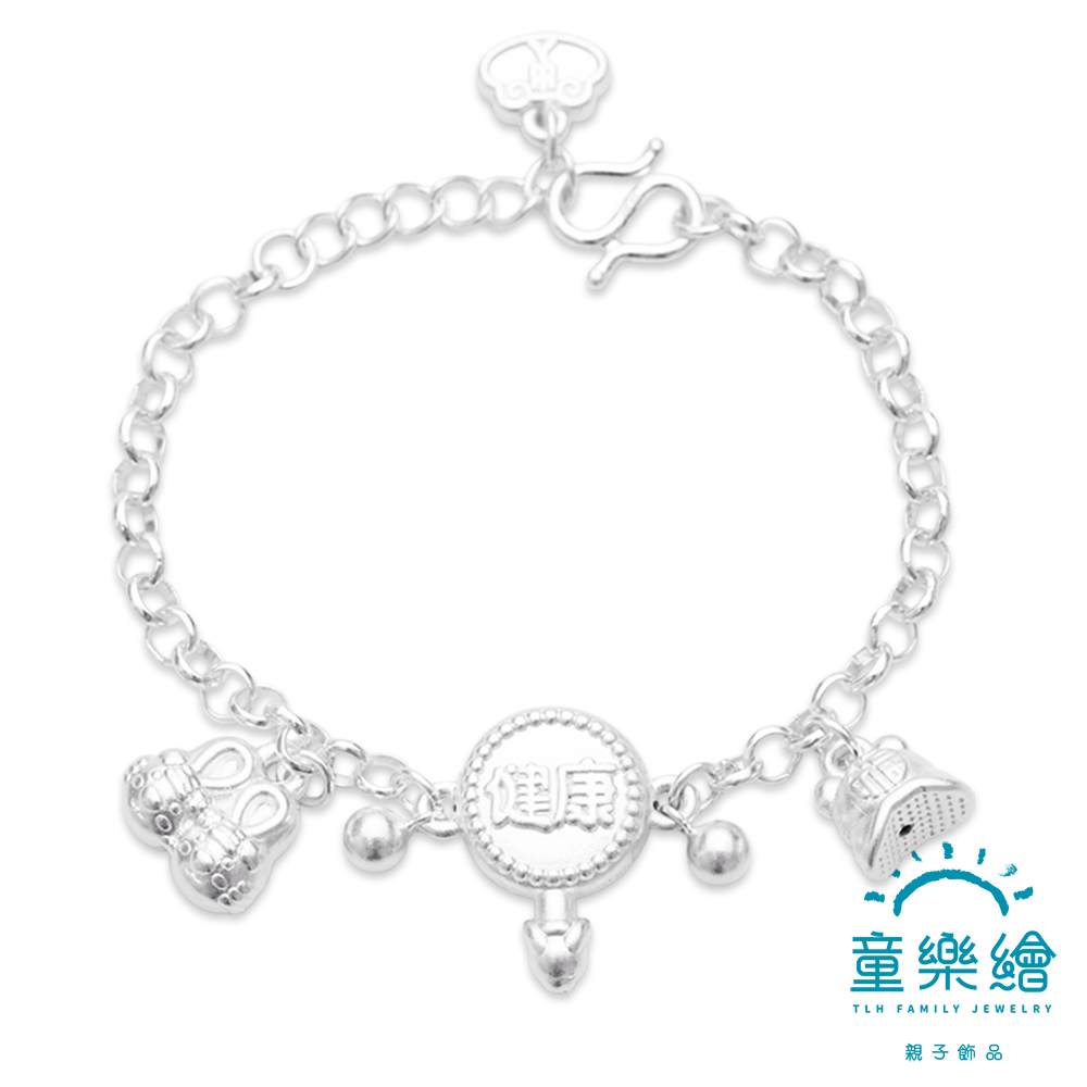 【童樂繪金飾】兒童純銀手鍊 小朋友守護神-虎爺 (彌月銀飾 滿月禮 寶寶足銀), , large