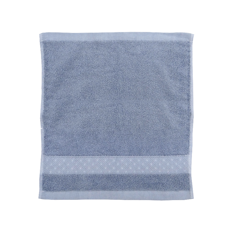 Square Towel, 灰藍色, large