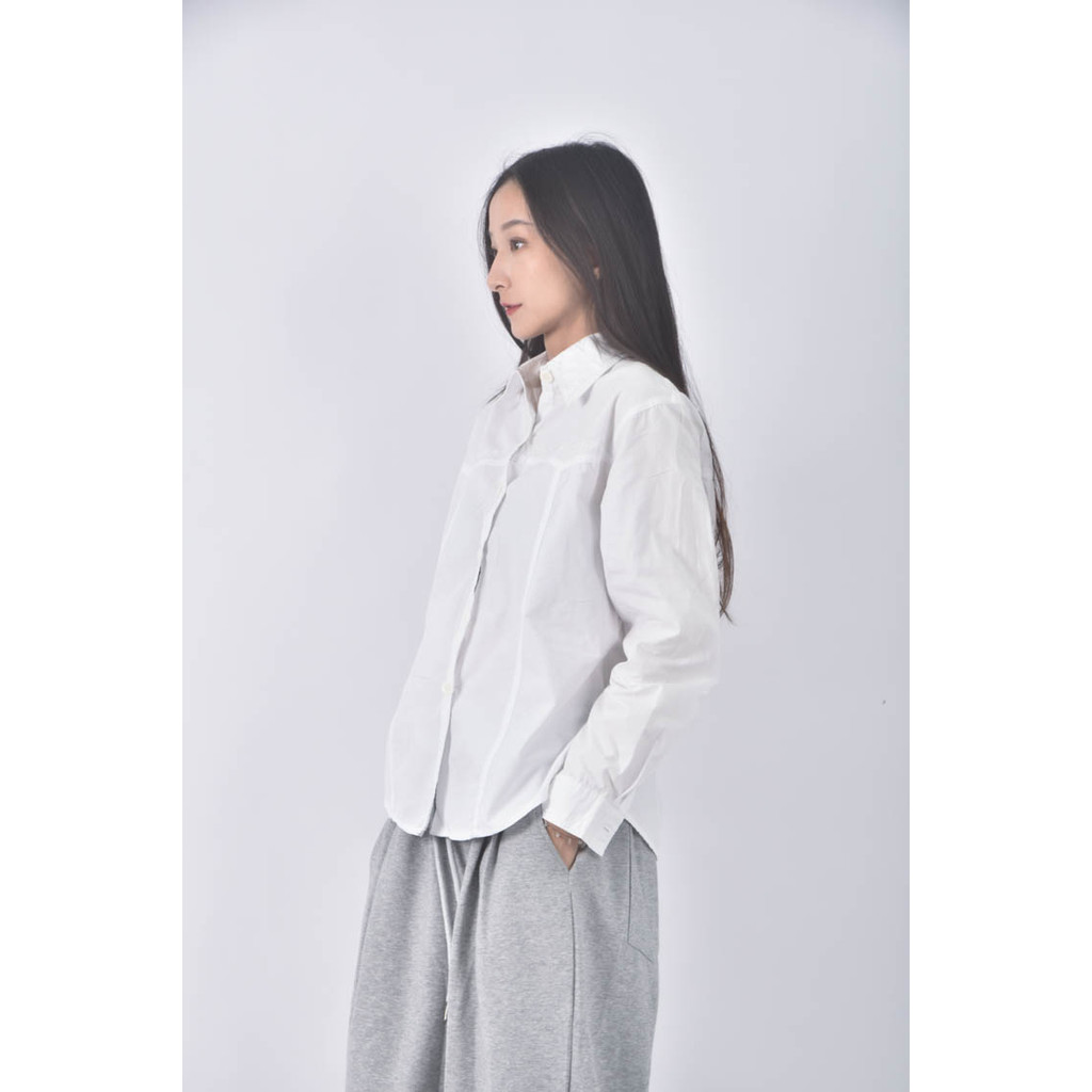 (L) ruoser棉質白色襯衫上衣二手衣, , large