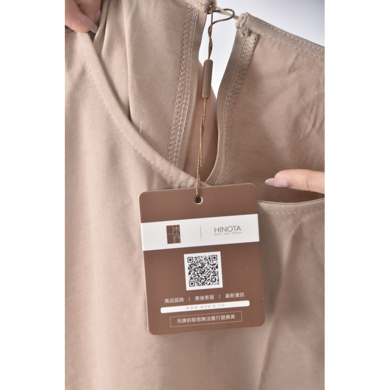 (S) hinota質感無袖棕色洋裝二手衣, , large