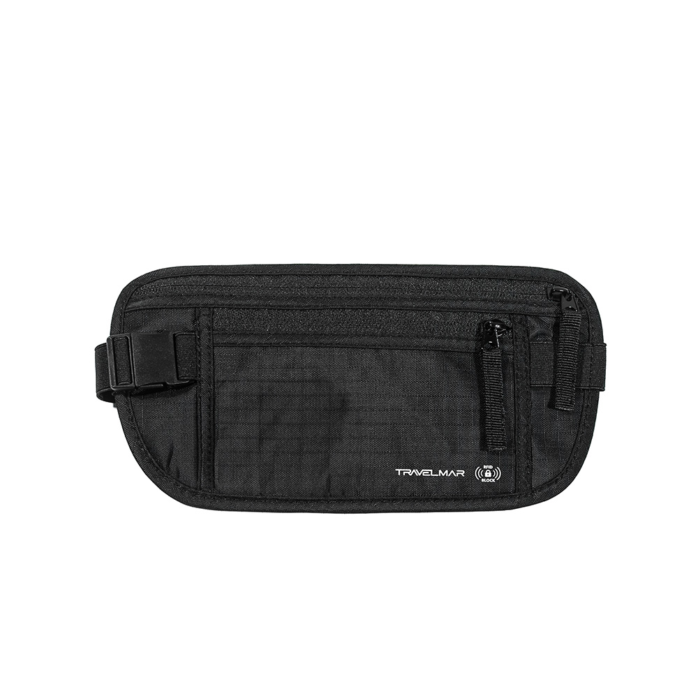 Travelmar RFID Anti-Theft Waist Bag-Black, , large