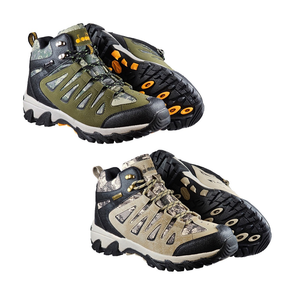 DIADORA迪亞多那 抗水機能越野鞋 男運動鞋 男鞋 登山鞋 防水 寬楦 足弓支撐 緩衝 吸震 耐磨 止滑 軍綠 卡其, , large