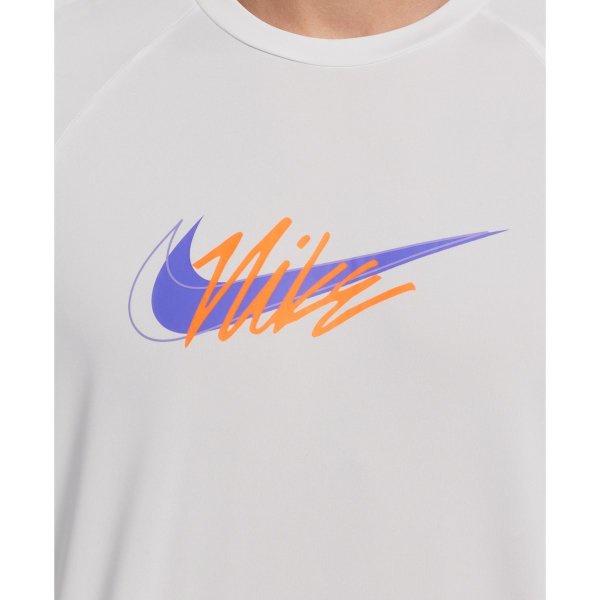 NIKE SCRIPT LOGO 成人男性短袖防曬衣 抗UV DRI-FIT 運動上衣 NESSC653 【樂買網】, 458 相片藍,M, large