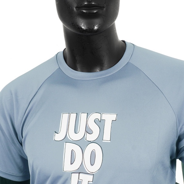 Nike JDI Sketch 男 短袖 上衣 T恤 防曬衣 抗UV 運動 訓練 舒適 藍 [NESSD685-474], , large