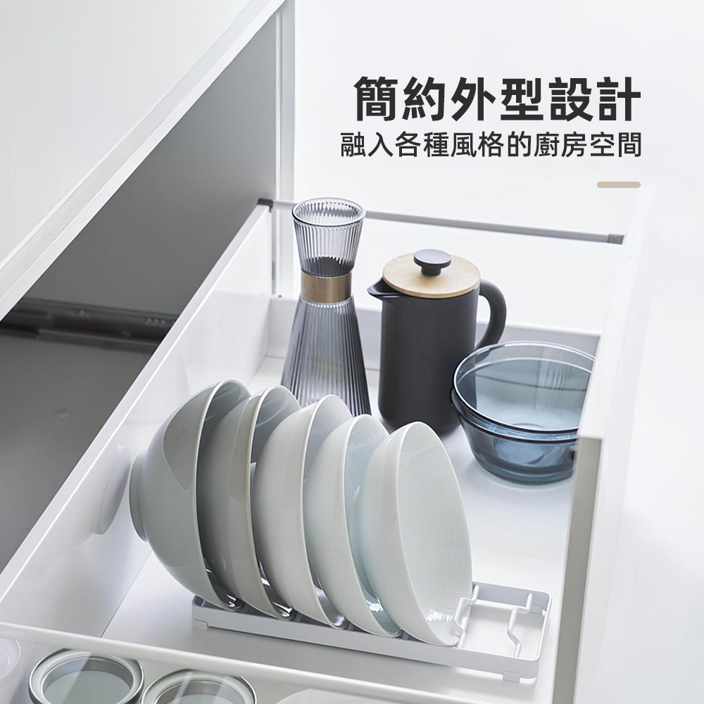 【上手家居】直立式碗盤收納架-黑色(碗盤架/碗盤瀝水架/盤架/碗架), , large