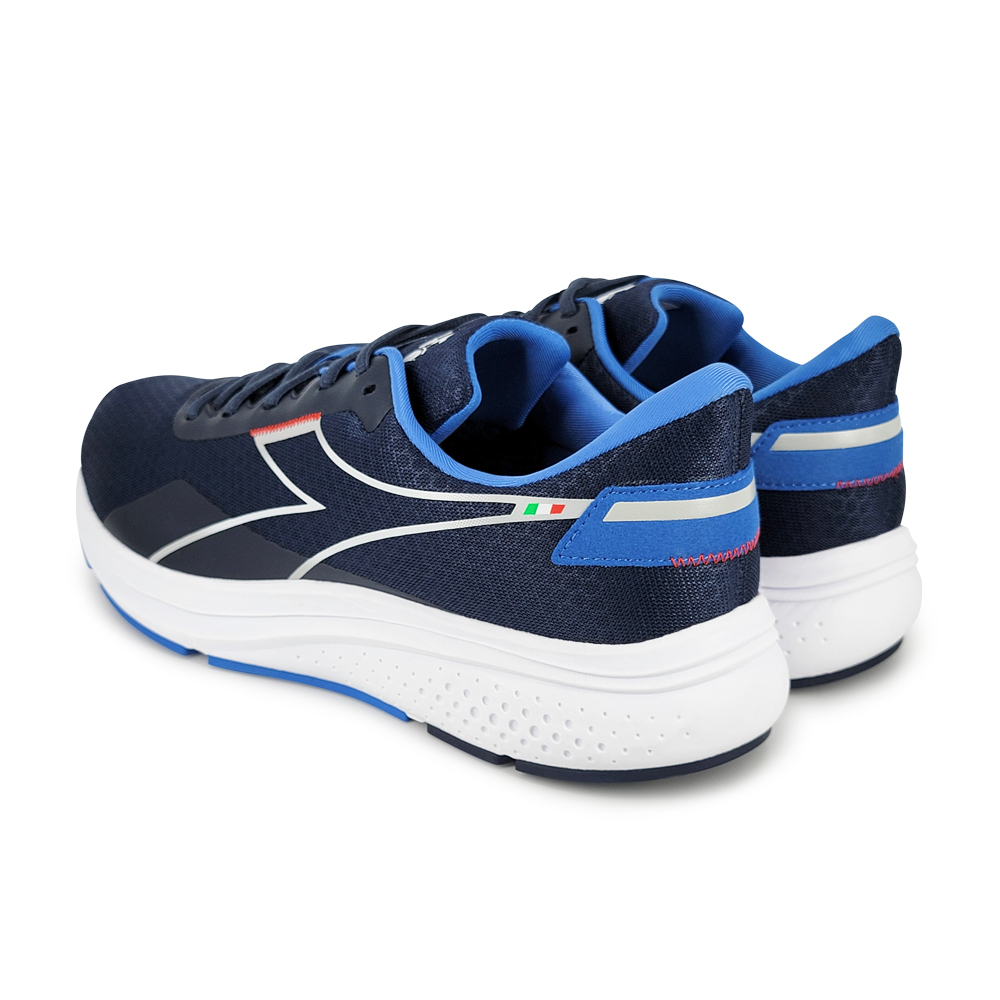 DIADORA迪亞多那 義大利進口 透氣耐穿慢跑鞋 男運動鞋 男鞋 尼龍網布 輕量 吸震 減壓 彈性EVA 記憶鞋墊 藍, , large