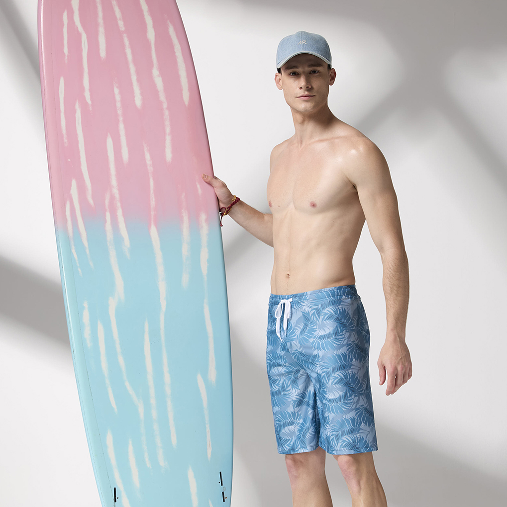 莫妮娜MIT 大男 海灘泳褲  -L, , large