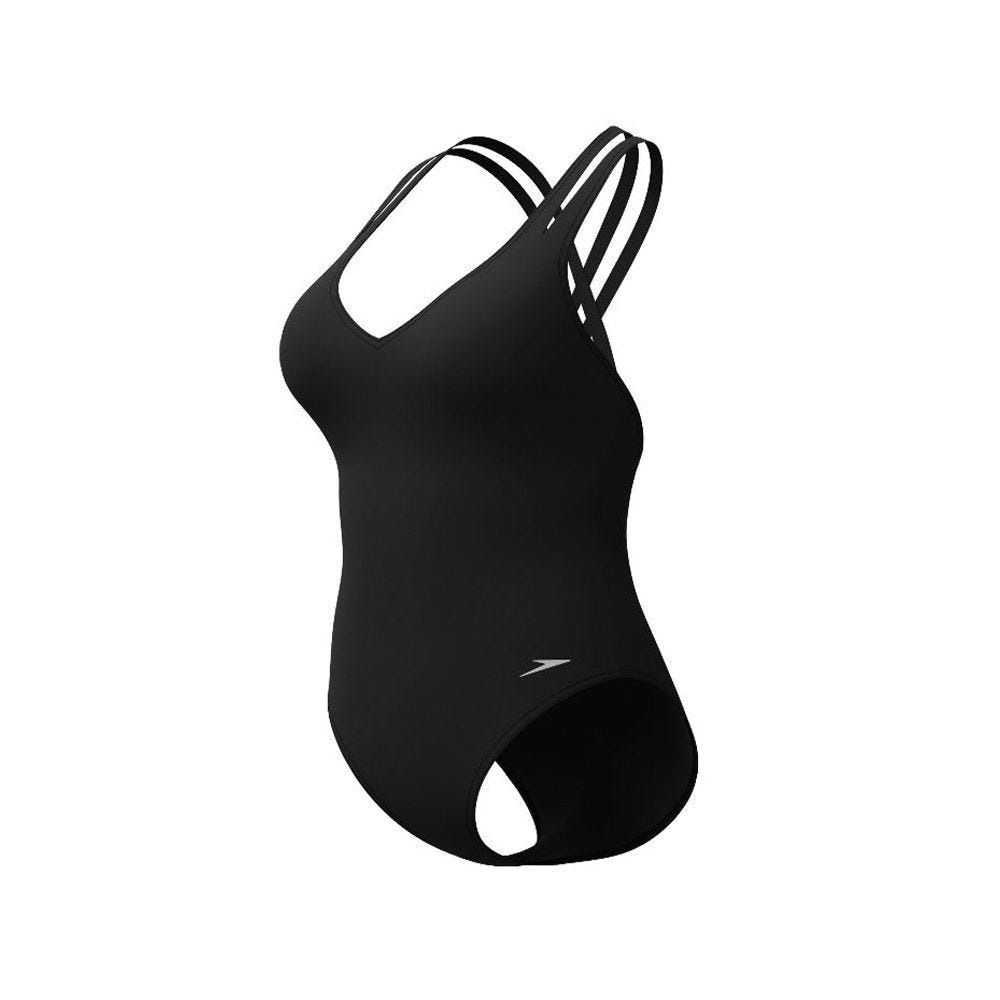 [秉宸] SPEEDO Luxepool 女 運動連身泳裝 黑 SD80050900001, , large