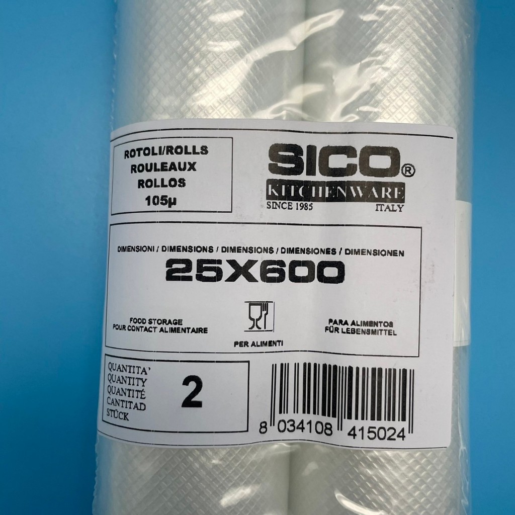 SICO舒肥專用真空包裝袋捲型20cmx600cm 25cmx600cm 30cmx600cm (2捲/包), , large