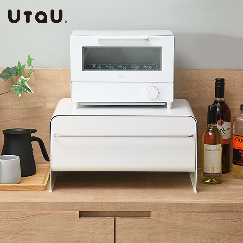 【UtaU】Japan-Designed Stylish Drawer-Type Storage Cabinet, Large (Magnetic Storage / Toaster Storage / Appliance Storage / Drawer Design) – Snow Peak White, , large