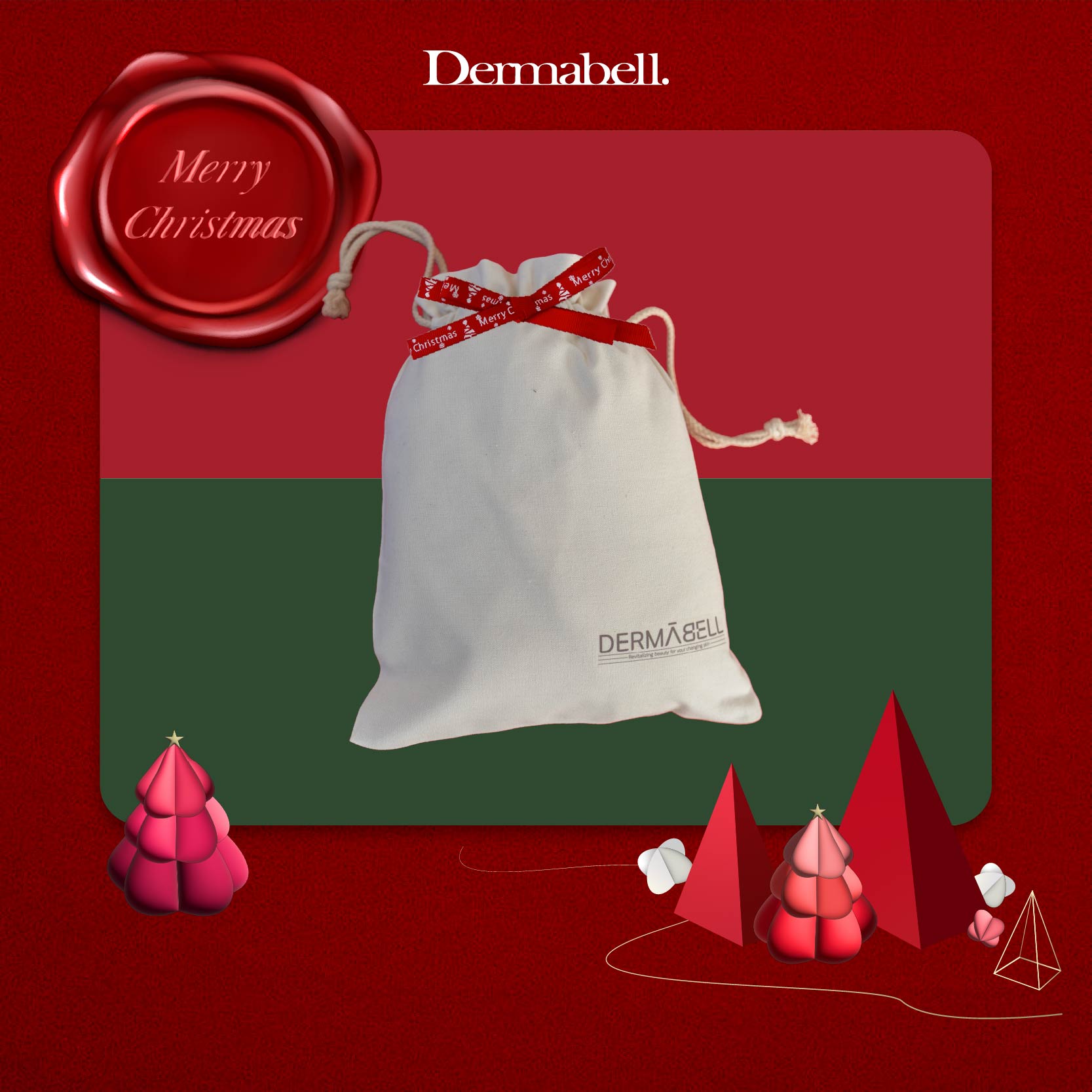 聖誕限定 [韓國儷人閣] DERMABELL德瑪貝爾 ★水光女神組★ (德瑪貝爾潤肌水光霜+水光膠原撕拉面膜)贈DERMABELL紀念版輕旅收納袋, , large